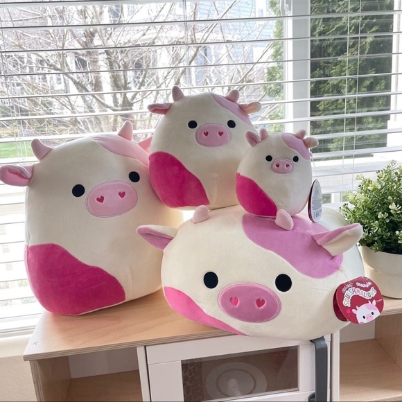 Squishmallow Caedyn Cow Valentine Bundle